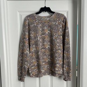 tentree Floral Patterned Sweatshirt - purple and Yellow